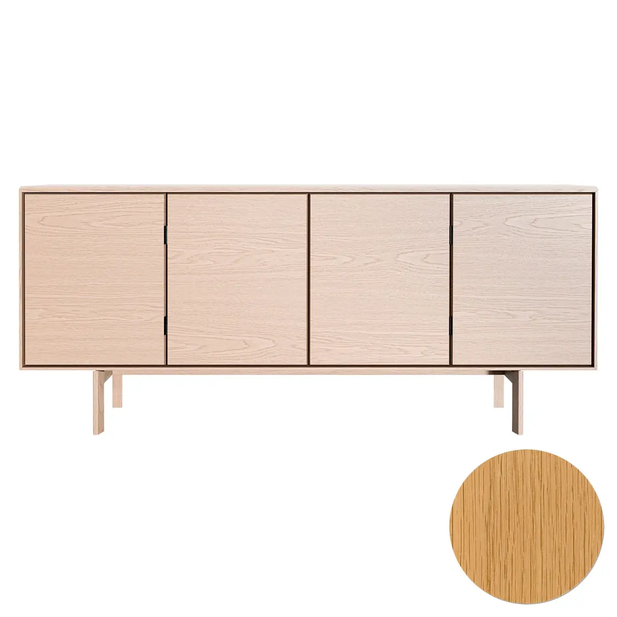 Skovby, Sm544 Skänk Ek Naturolja 190X43X85Cm
