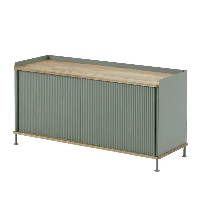Muuto, Enfold Sideboard 124 x 45 cm - Oiled oak Dusty Green