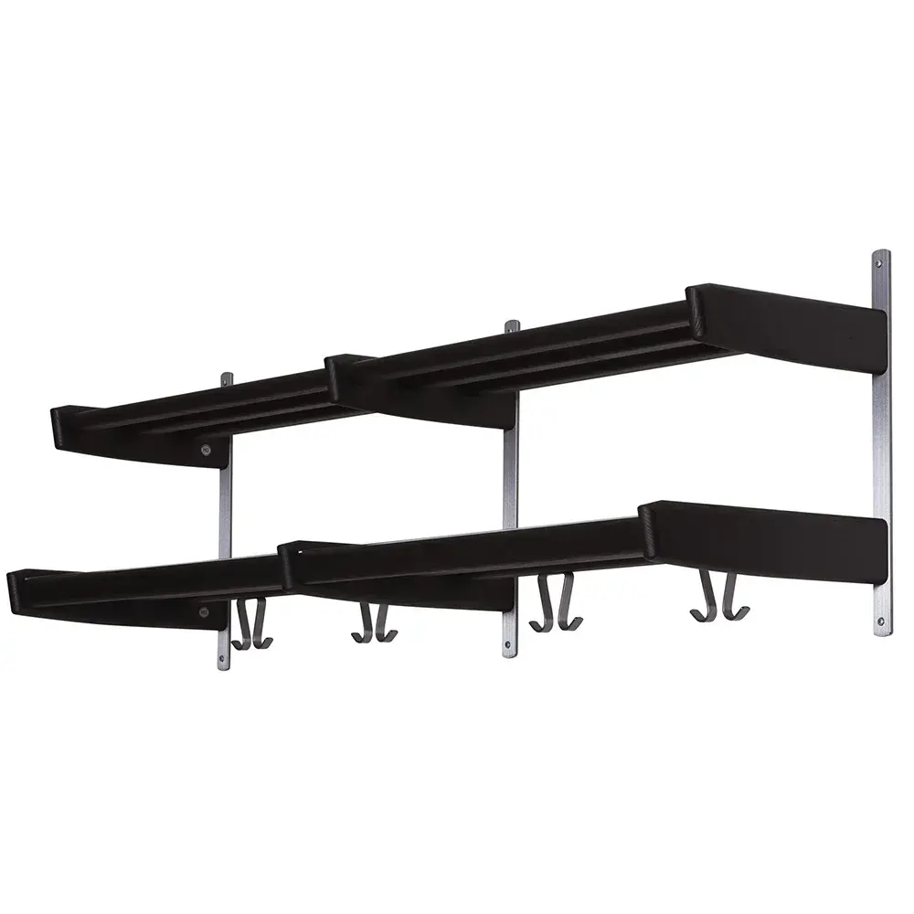 Oscarssons Möbel, Meja Hatthylla 115 cm 2 hyllplan Svartbetsad Ek