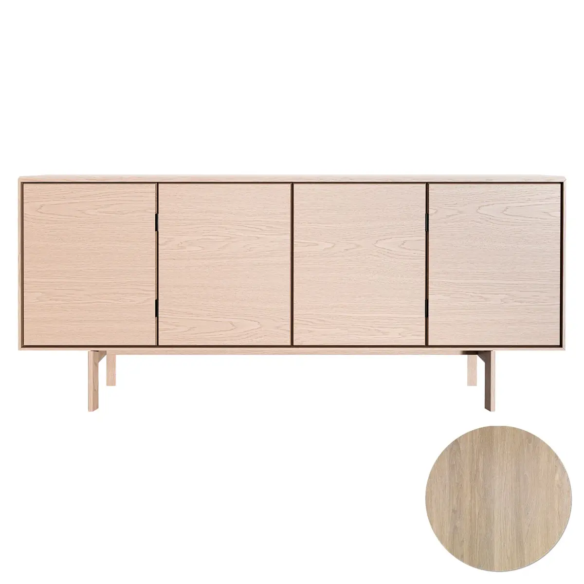 Skovby, Sm544 Skänk Ek Vitolja 190X43X85Cm