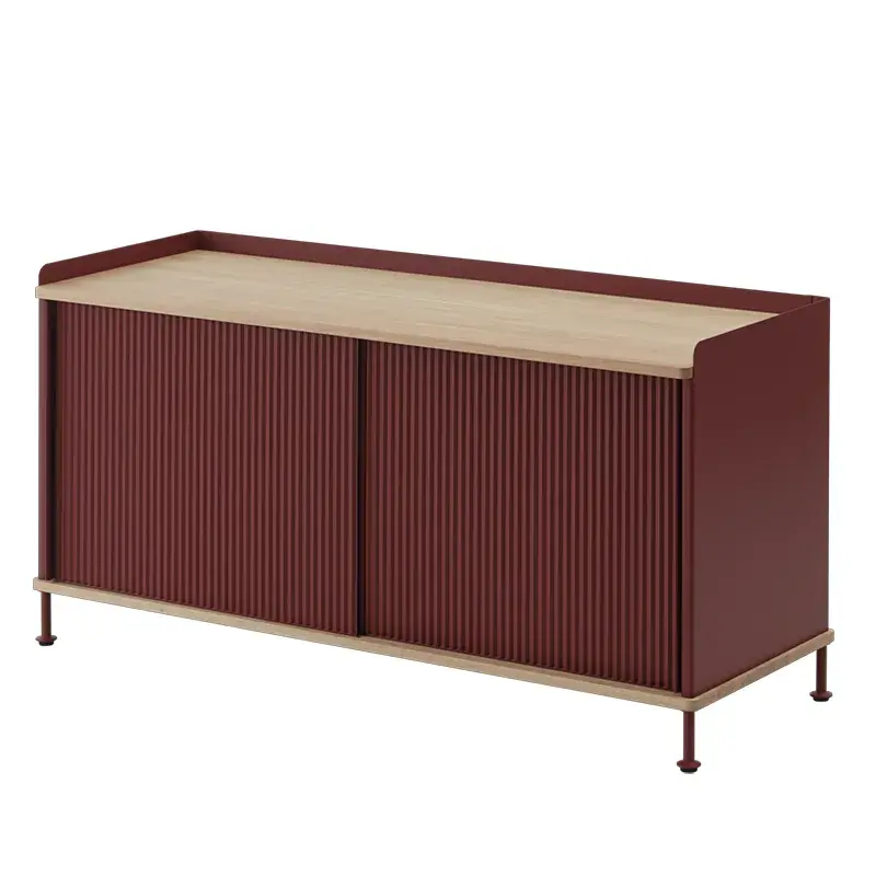 Muuto, Enfold Sideboard 124 x 45 cm - Oiled oak Deep Red