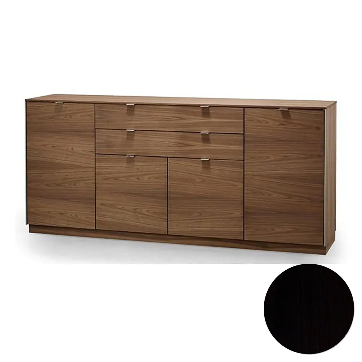 Skovby, Sm942 Skänk Svart Ek Lack 194X44X88Cm