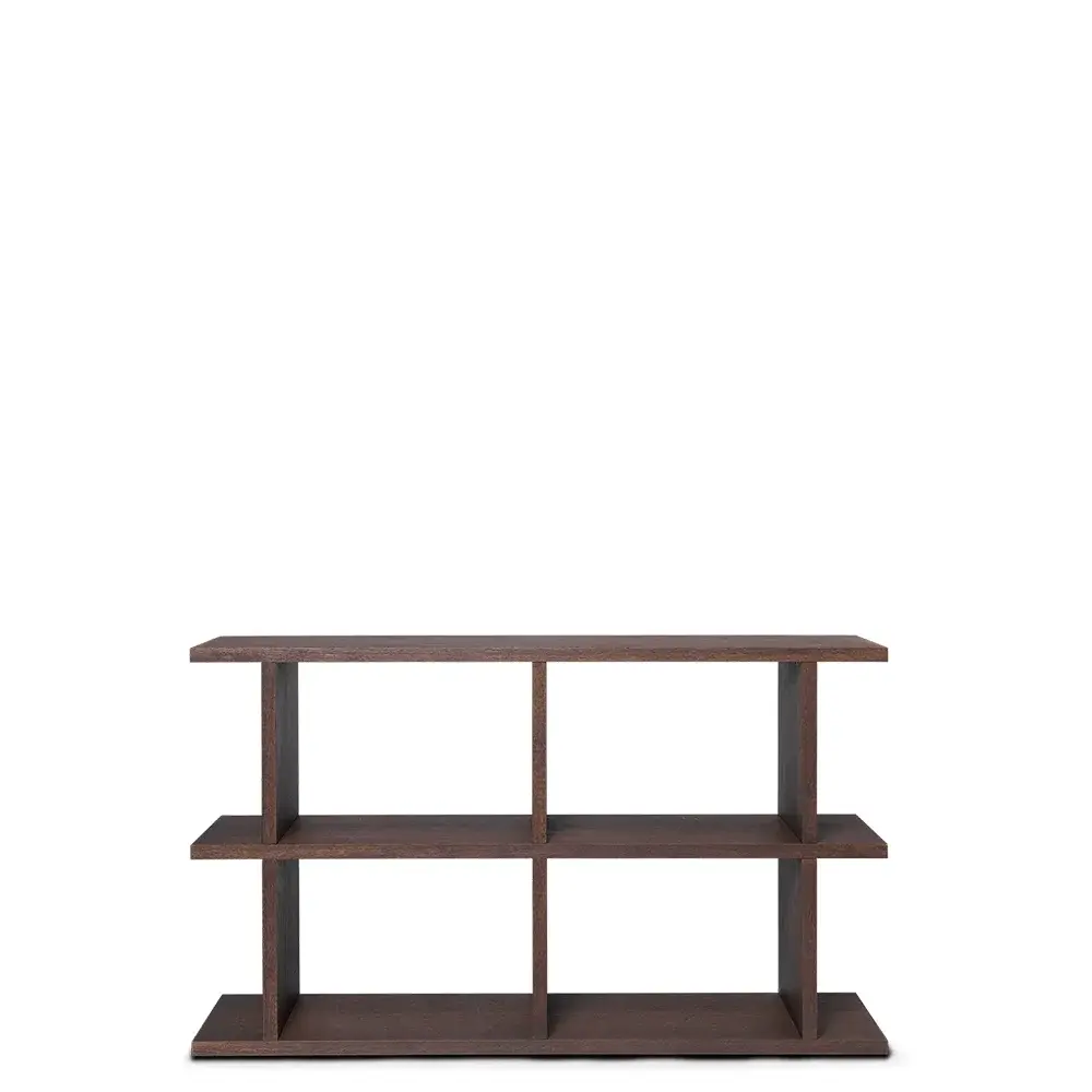 Ferm Living, Kona Bokhylla 2x2 - Mörkbetsad ek