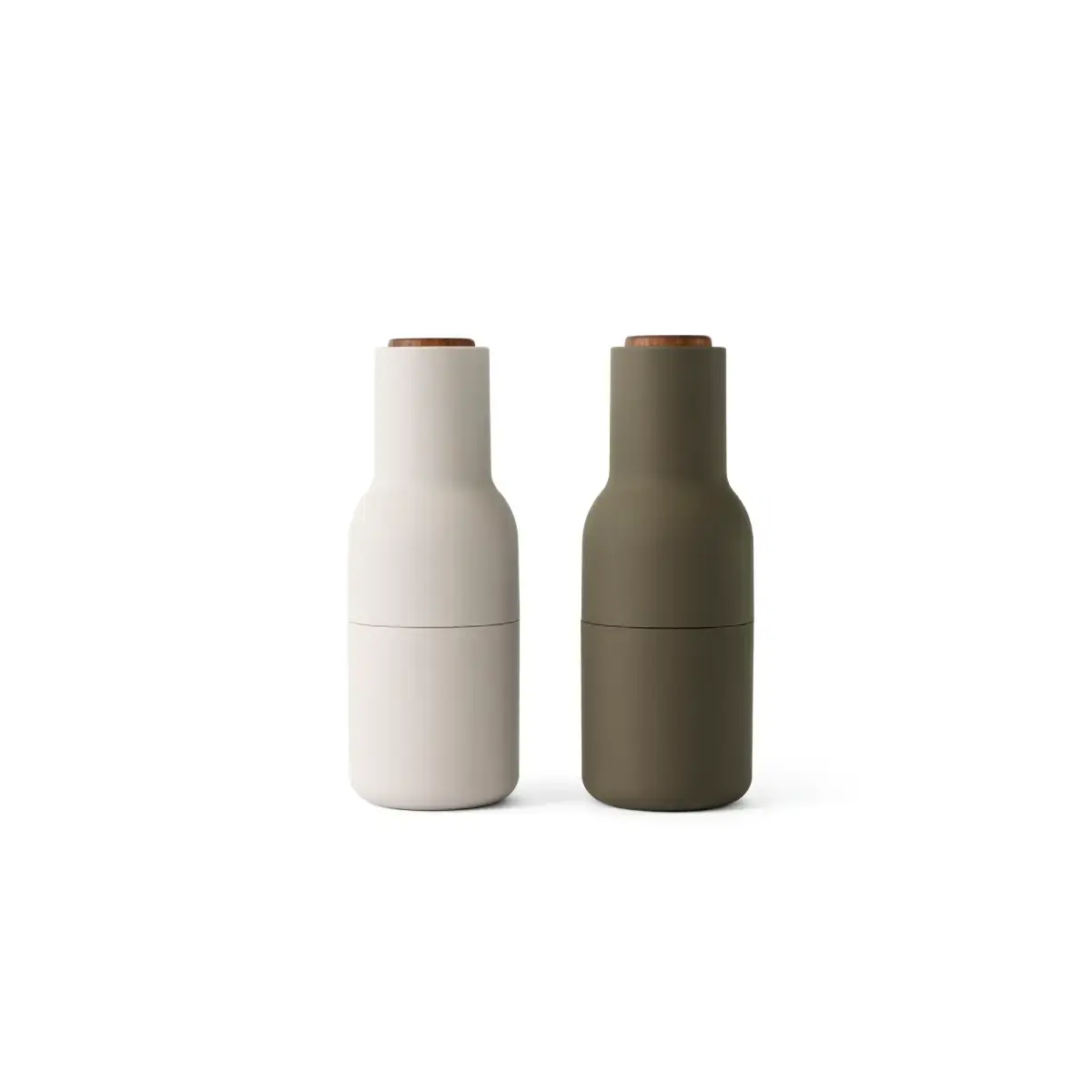 Audo CPH, Bottle Grinder 2-pack Large - Hunting Green, Beige / Walnut