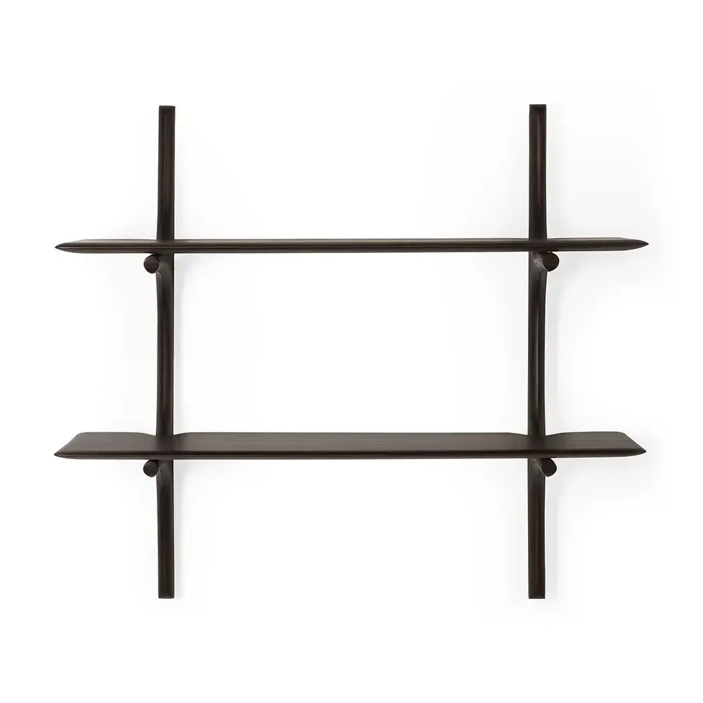 Ethnicraft, PI Vägghylla Mahogany dark brown 2 hyllplan