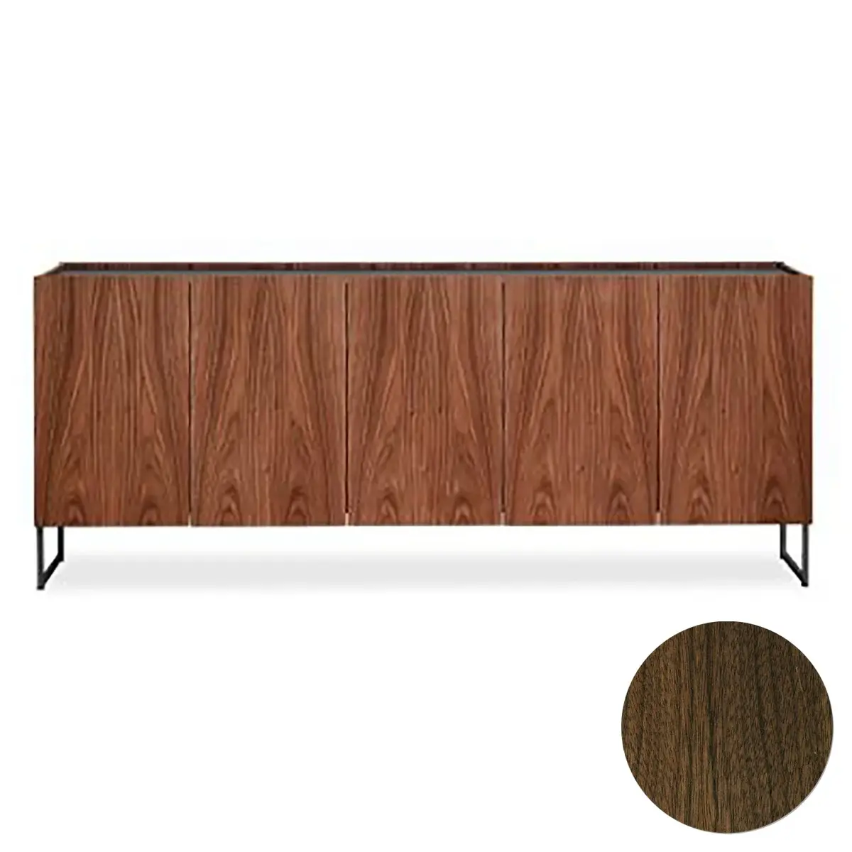 Skovby, Sm405 Skänk Valnöt Lack 211X43X68Cm