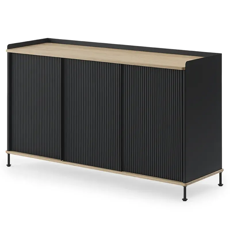 Muuto, Enfold Sideboard 148 x 45 cm - Oiled oak Anthracite Black