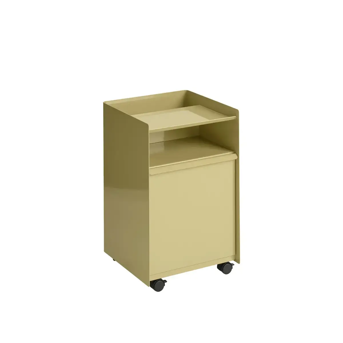 Muuto, Folded Trolley H 61,5 cm Hurts-Mörk Grön/beige