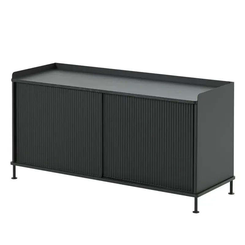 Muuto, Enfold Sideboard 124 x 45 cm - Black Anthracite Black