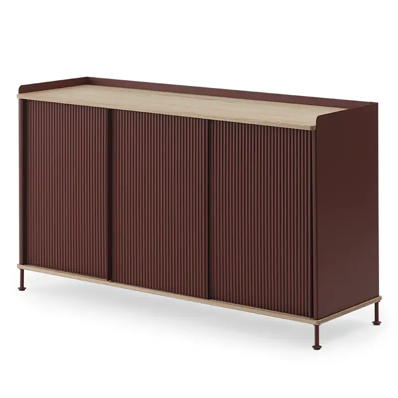 Muuto, Enfold Sideboard 148 x 45 cm - Oiled oak Deep Red