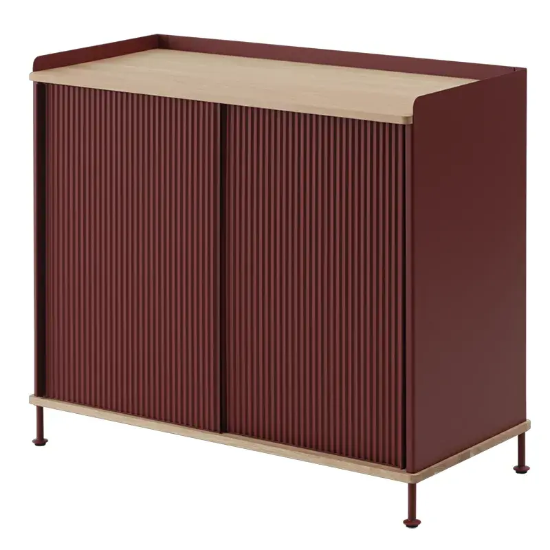 Muuto, Enfold Sideboard 100 x 45 cm - Oiled oak Deep Red