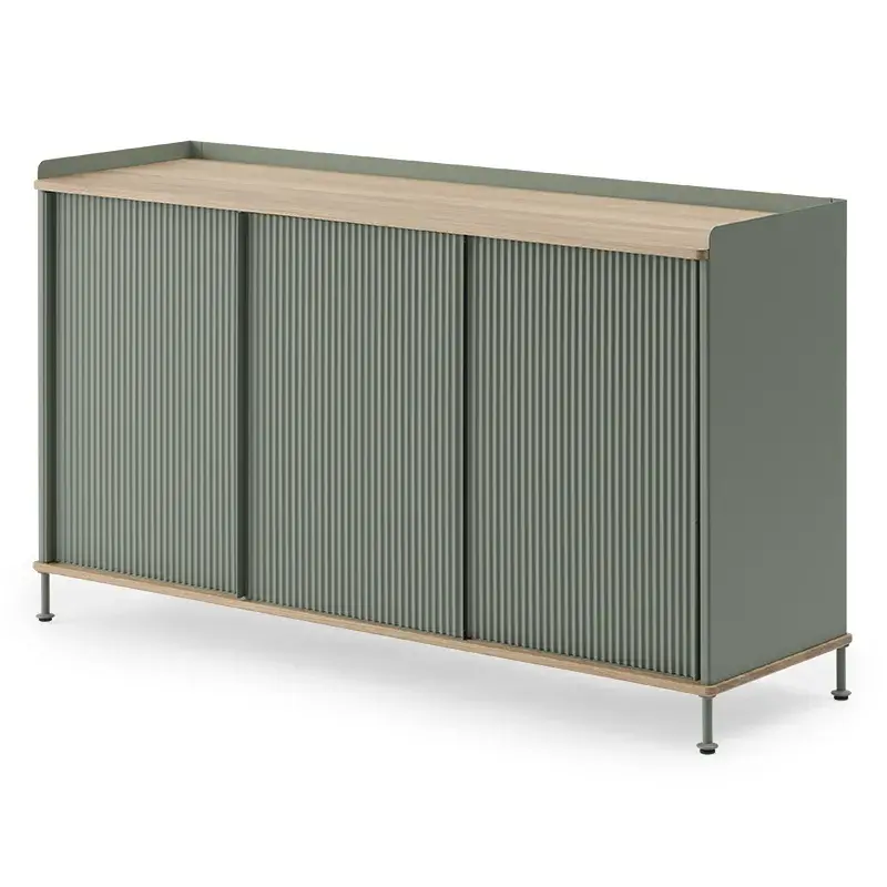 Muuto, Enfold Sideboard 148 x 45 cm - Oiled oak Dusty Green