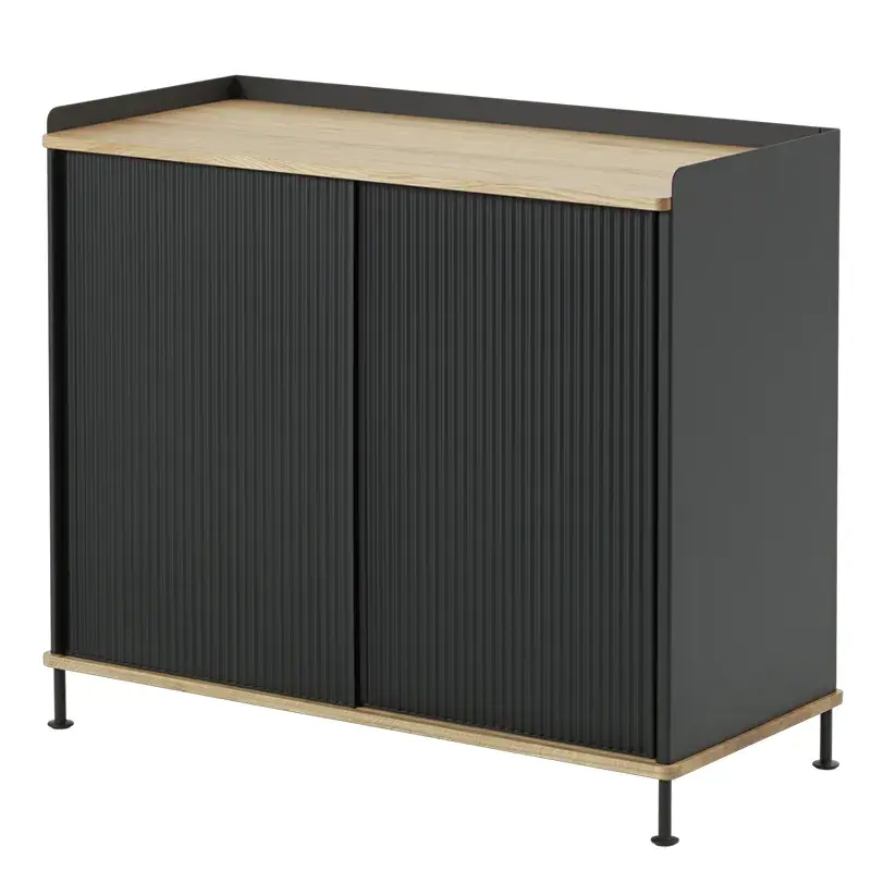Muuto, Enfold Sideboard 100 x 45 cm - Oiled oak Anthracite Black